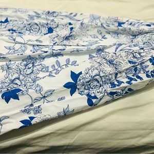 Blue and White floral skirt